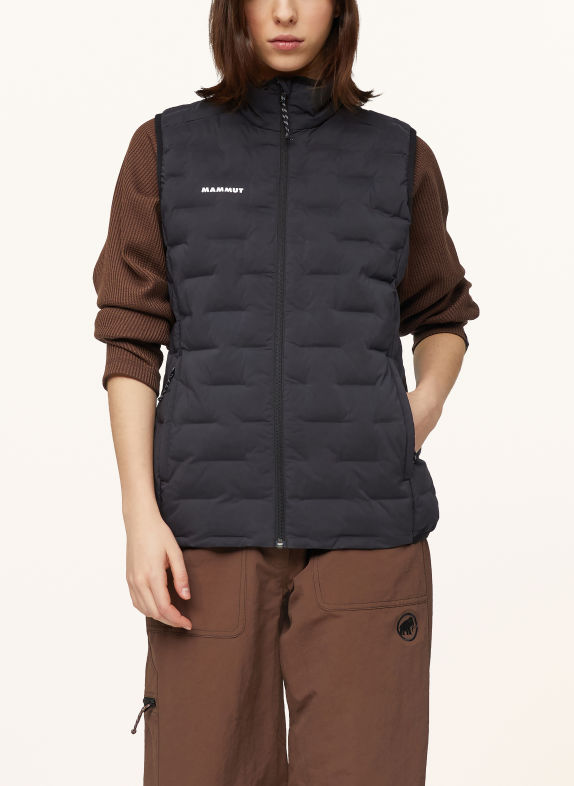 MAMMUT Gewatteerd vest SENDER IN ZWART