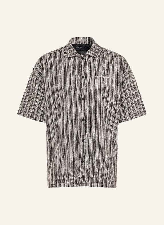 PEGADOR FORNO Comfort Fit Short-sleeve shirt BLACK / WHITE