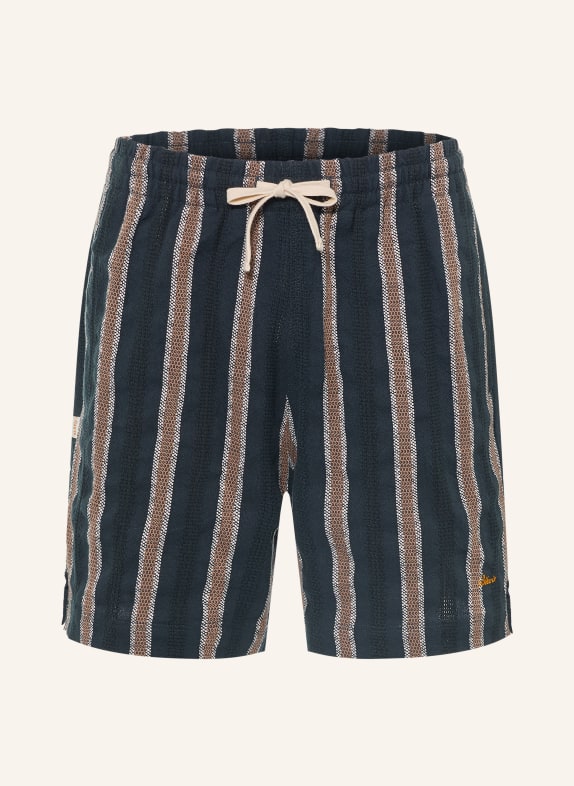 BLKVIS Short BLEU FONCÉ / COGNAC / BLANC