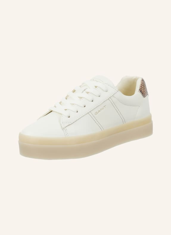 GANT Sneakersy AVONA BÍLÁ / HNĚDÁ / BÉŽOVÁ