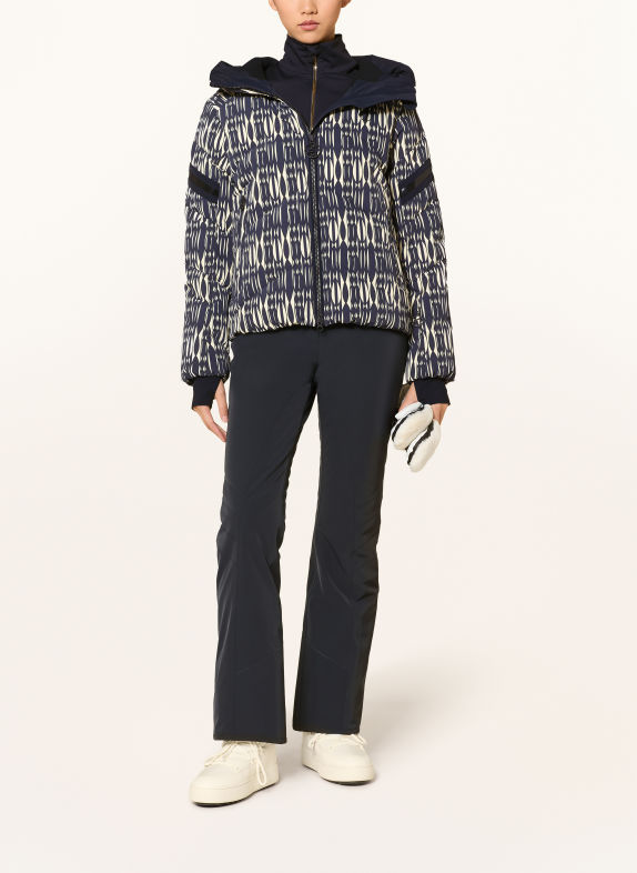 toni sailer Daunen-Skijacke HELENA PRINT SCHWARZ / BEIGE