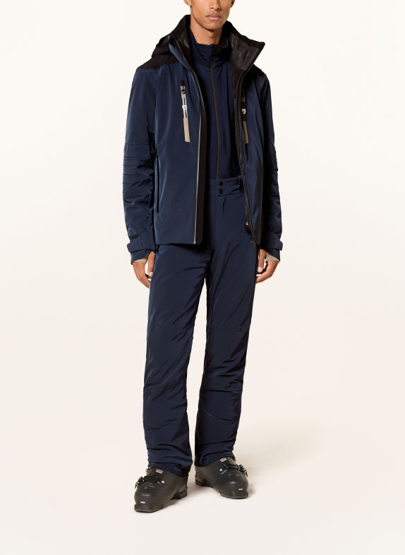 toni sailer Veste de ski EMIL BLEU FONCÉ / GRIS / NOIR