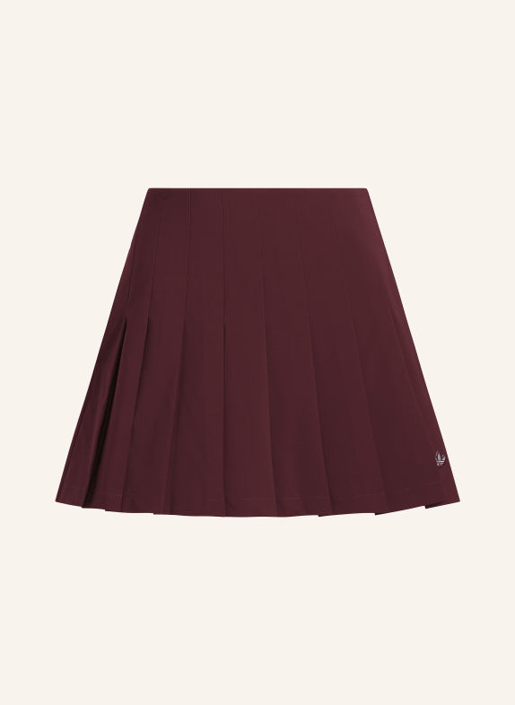 adidas Originals Golfrok ORIGINALS PLEATED DONKERROOD / LICHTBLAUW