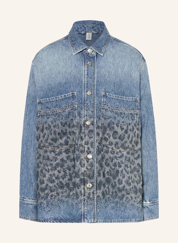 LIU JO Jeansjacka med strass 79112 Den.Blue strass spot