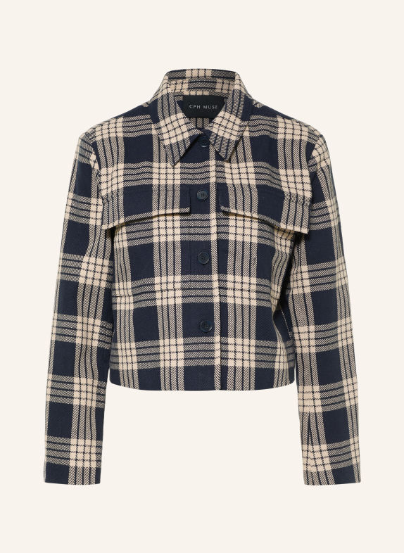 CPH MUSE Veste boxy CMATALIE BLEU FONCÉ / BEIGE