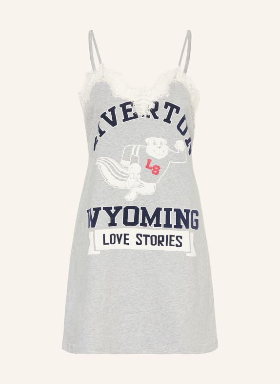 LOVE Stories WILLOW Lounge dress LIGHT GRAY / CREAM