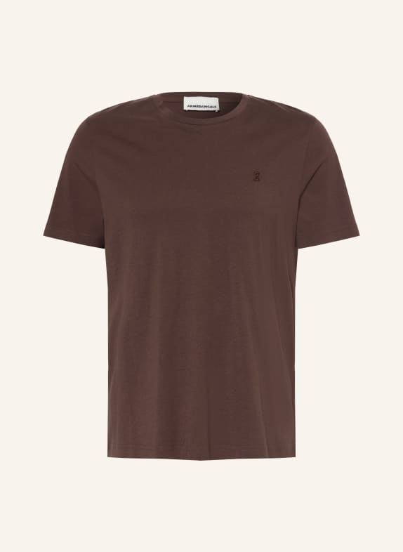 ARMEDANGELS T-shirt JAAMES MARRON FONCÉ