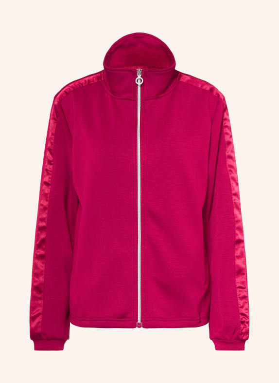 JOY sportswear LIZZY Zip-up sweatshirt with Braided Trim FUCHSIA