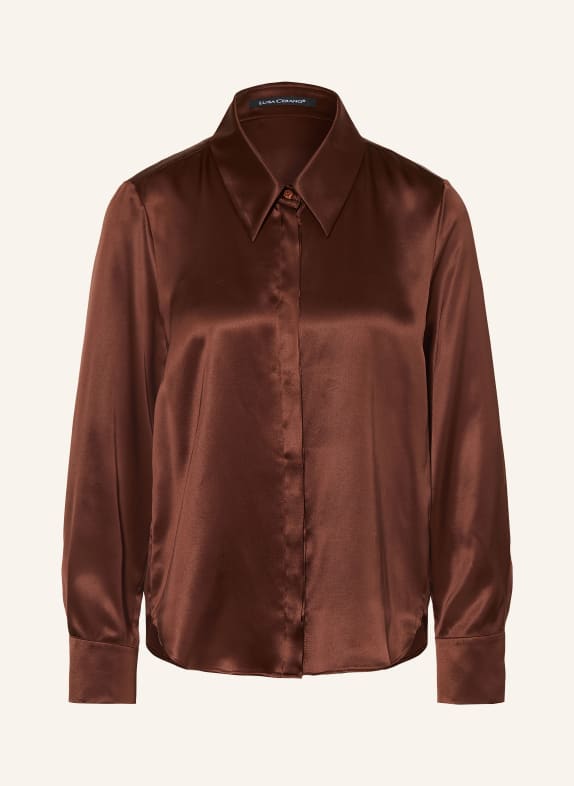 LUISA CERANO Silk blouse BROWN