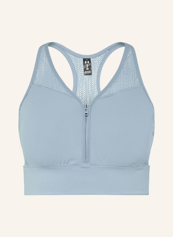 UNDER ARMOUR Top cropped VANISH ELITE avec découpe BLEU GRIS