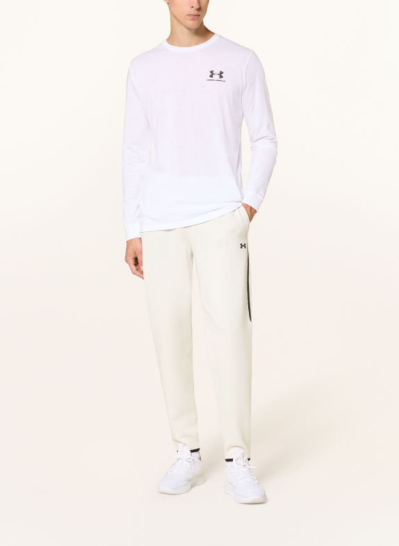 UNDER ARMOUR Joggingbukser UA UNSTOPPABLE FLEECE HVID