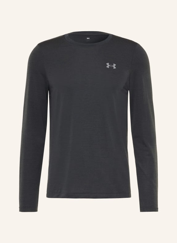 UNDER ARMOUR UA WOOL RUN Functional Shirt BLACK