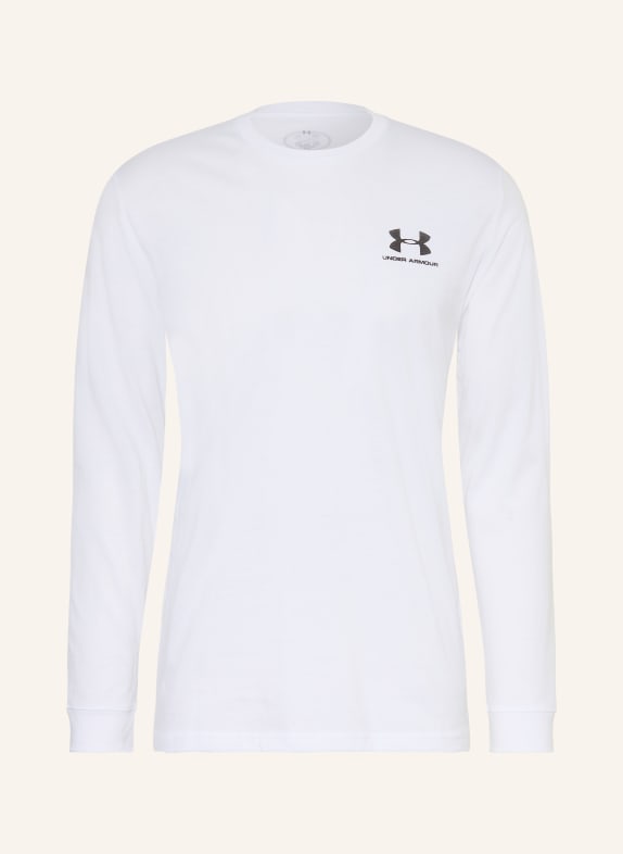 UNDER ARMOUR Haut à manches longues UA SPORTSTYLE LEFT CHEST BLANC