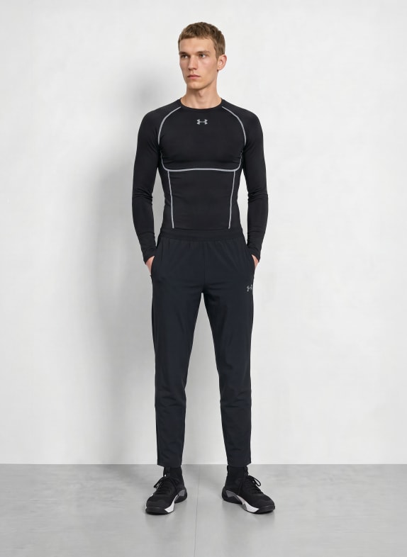 UNDER ARMOUR Trainingsshirt HEATGEAR® ELITE ZWART / WIT