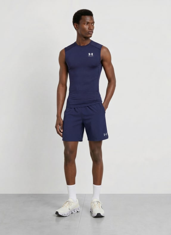 UNDER ARMOUR Trainingsshort UA VANISH WOVEN 2.0 DONKERBLAUW / LICHTGRIJS / ZWART