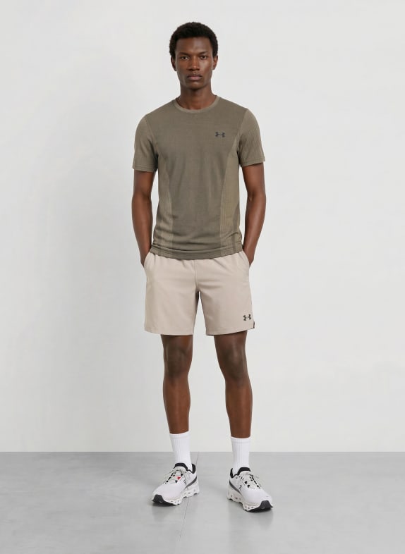 UNDER ARMOUR Trainingsshort UA VANISH WOVEN 2.0 LICHTBRUIN / ZWART