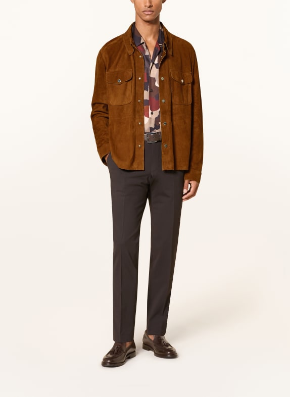 BALDESSARINI Leren Overjacket BRUIN