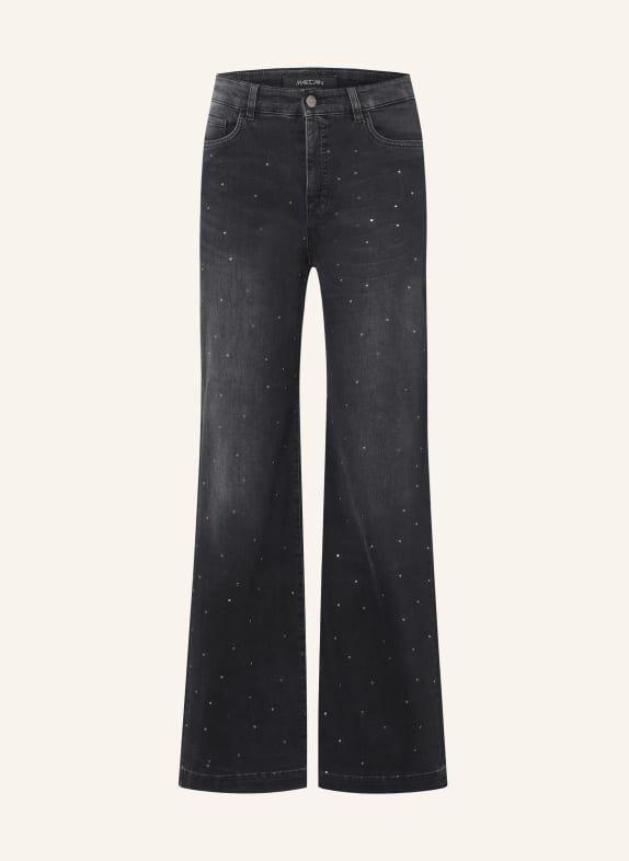 MARC CAIN Wide Leg Jeans WIGAN mit Nieten 900 black new