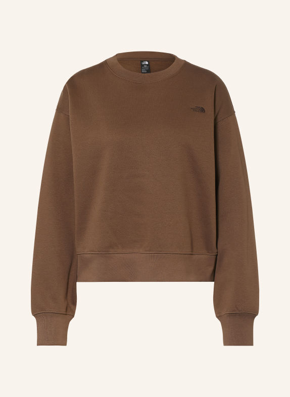 THE NORTH FACE Oversized-Sweatshirt TNF™ ESSENTIAL SIMPLE DOME BRAUN