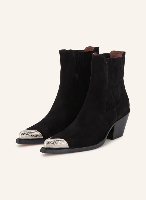 PARIS TEXAS Boots santiags DALLAS NOIR / ARGENT
