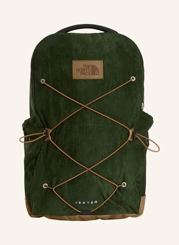 THE NORTH FACE Batoh JESTER PRO 28 l s přihrádkou na notebook TMAVĚ ZELENÁ / KHAKI