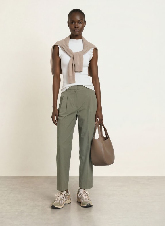 rosemunde Top BERNADINE met volants WIT