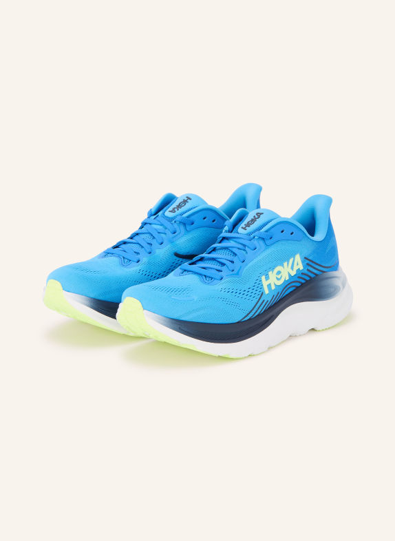 HOKA CLIFTON 11 Running Shoes BLUE / YELLOW / BLACK