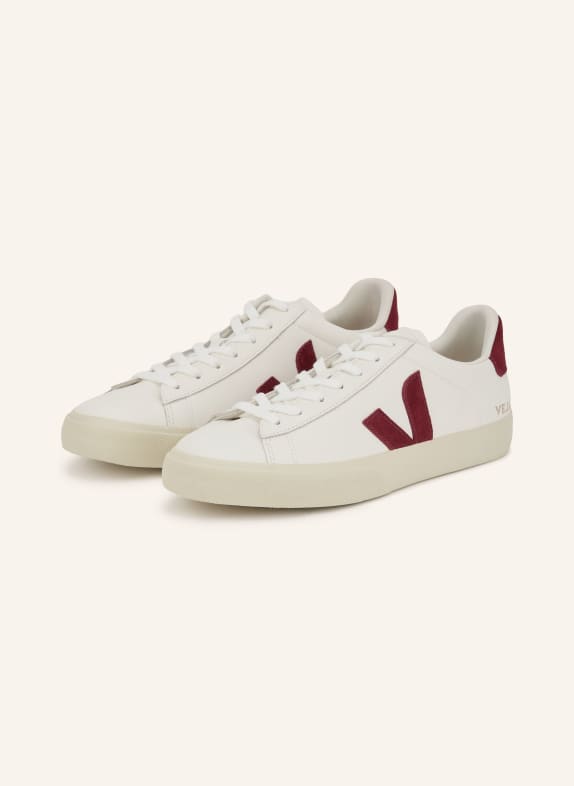 VEJA CAMPO Sneakers WHITE / DARK RED