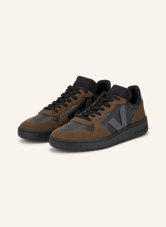 VEJA V-10 PRIME Sneakers DARK BROWN / BLACK