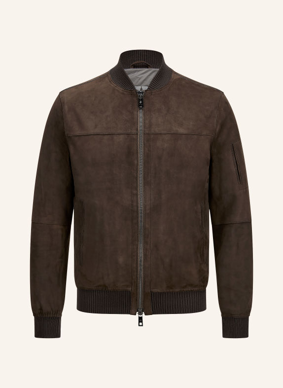 MILESTONE Lederjacke MSJOSHUA DUNKELBRAUN