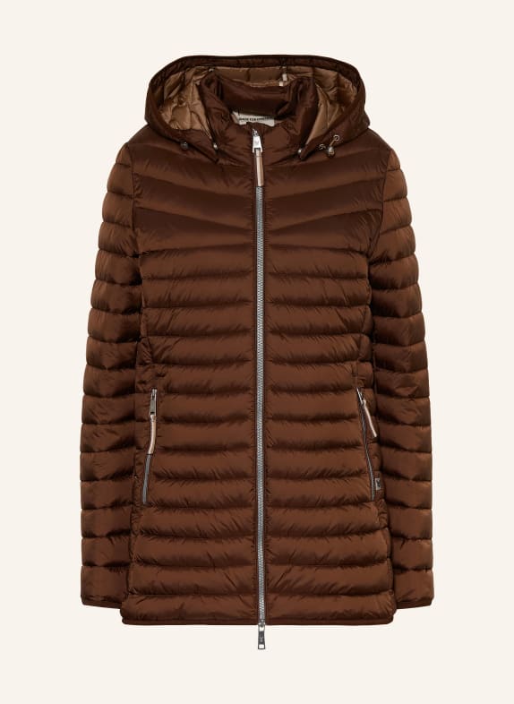 FUCHS SCHMITT Gewatteerde jas ANDRIA met afneembare capuchon MARRON FONCÉ