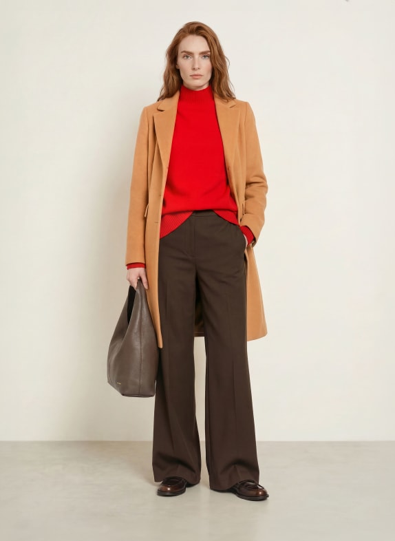 FUCHS SCHMITT Wollen mantel LATINA CAMEL