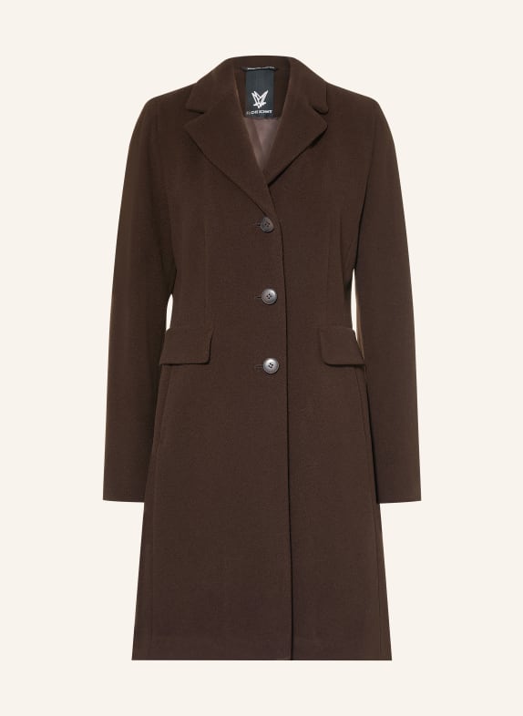 FUCHS SCHMITT Manteau en laine LATINA MARRON FONCÉ
