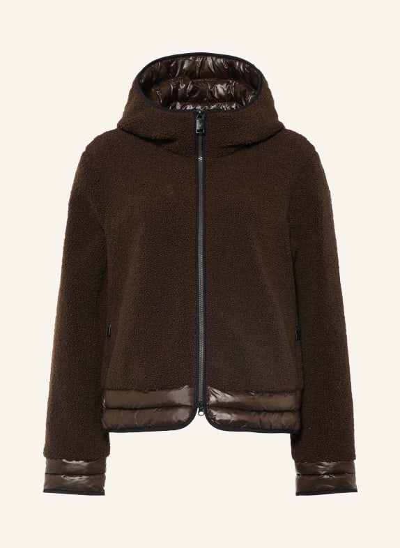 FUCHS SCHMITT Veste en fourrure synthétique LEIPZIG MARRON FONCÉ