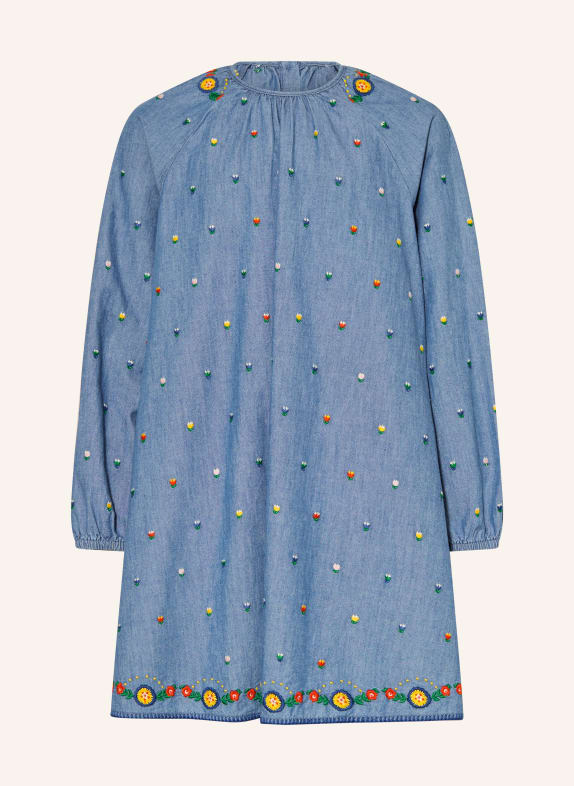 STELLA McCARTNEY KIDS Denim dress BLUE / RED / YELLOW