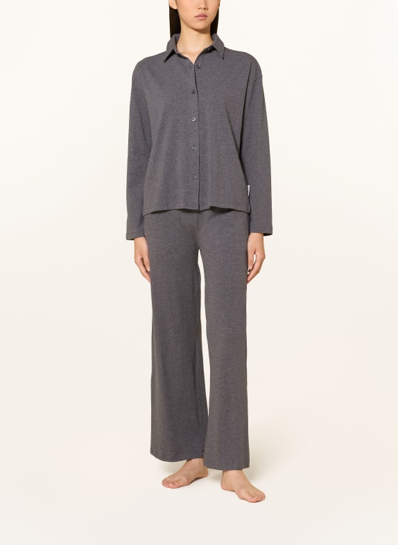 Marc O'Polo Pyjamashirt DONKERGRIJS
