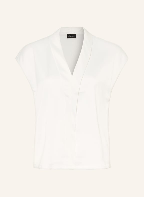 s.Oliver BLACK LABEL T-shirt in a blend of materials WHITE