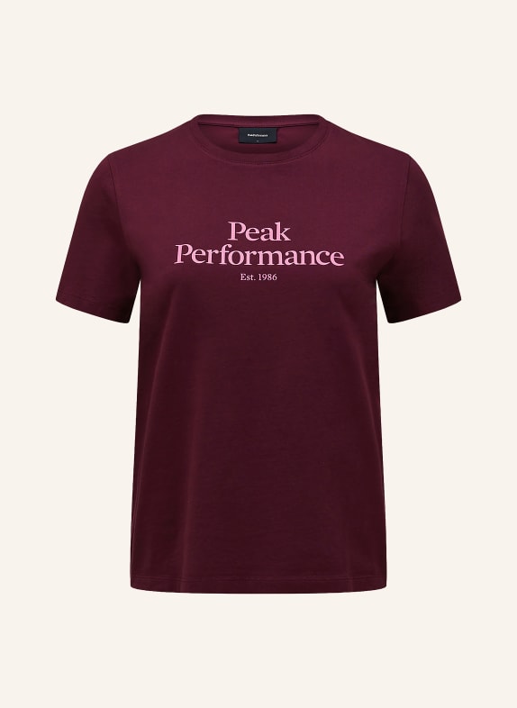 Peak Performance T-shirt ORIGINAL TEE DARK RED