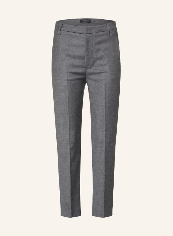 Dondup 7/8-Hose NIMA aus Flanell DUNKELGRAU