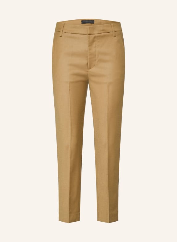 Dondup 7/8 broek NIMA van flanel CAMEL