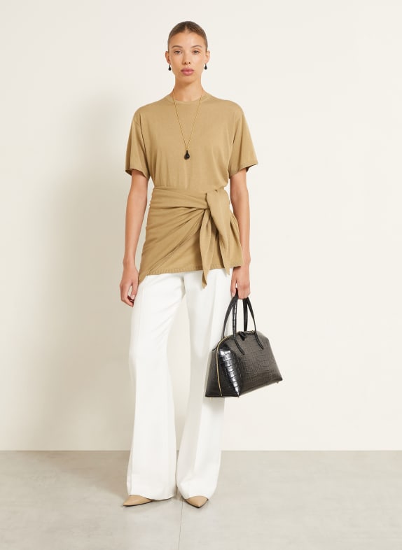 TOTEME Gebreid shirt CAMEL
