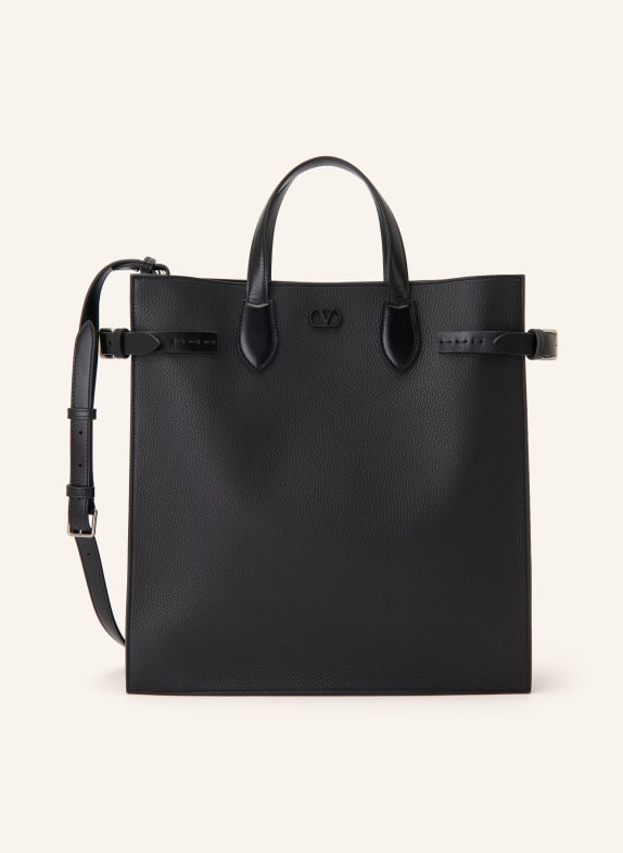 VALENTINO GARAVANI ANTIBES MEDIUM Handbag BLACK / SILVER