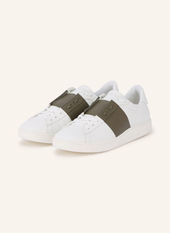 VALENTINO GARAVANI Baskets OPEN ROYCO BLANC / KAKI