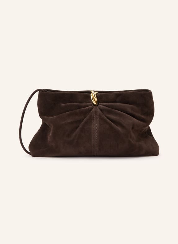 LOEFFLER RANDALL Clutch CORRINE DUNKELBRAUN / GOLD