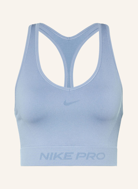 Nike PRO SEAMLESS Sports bra BLUE GRAY