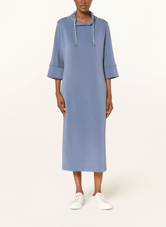 MARC CAIN Sweatshirt dress with 3/4 sleeves 380 grisaille