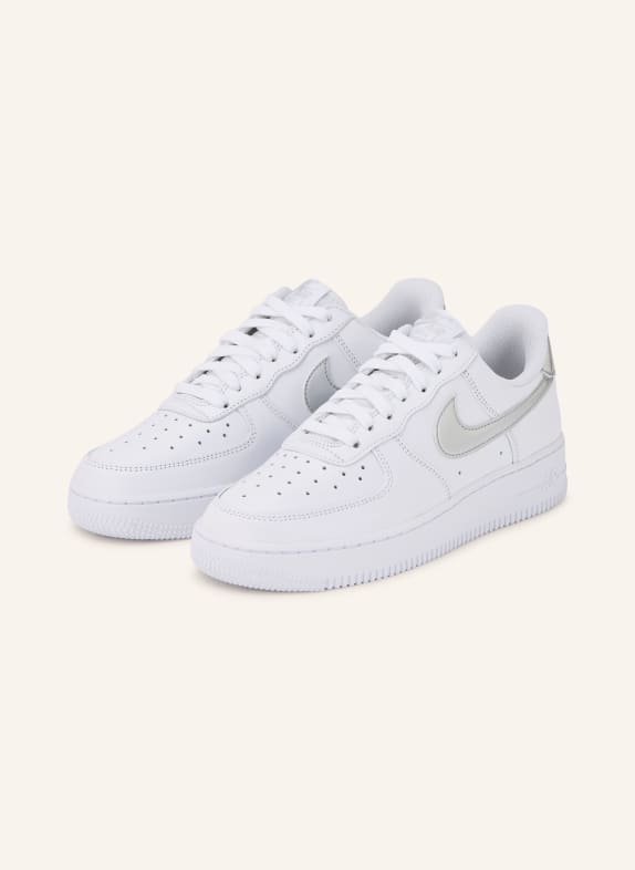 Nike Sneaker AIR FORCE 1 '07 SE WEISS / SILBER