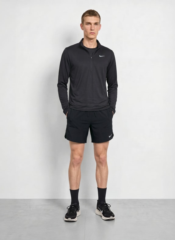 Nike 2-in-1 hardloopshort STRIDE ZWART