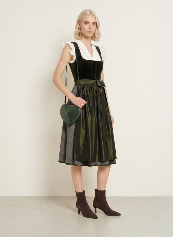 Johann & Johanna Dirndl DONKERGROEN / GRIJS