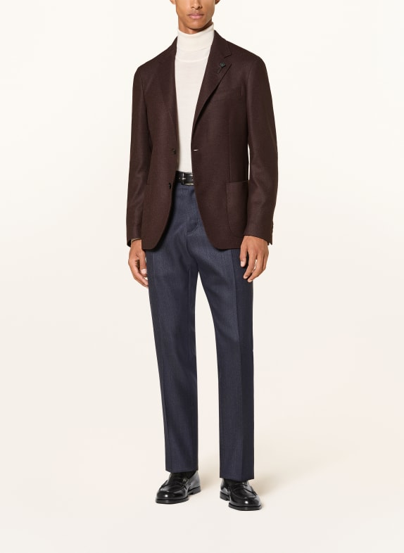 LARDINI Colbert met normale pasvorm MARRON FONCÉ